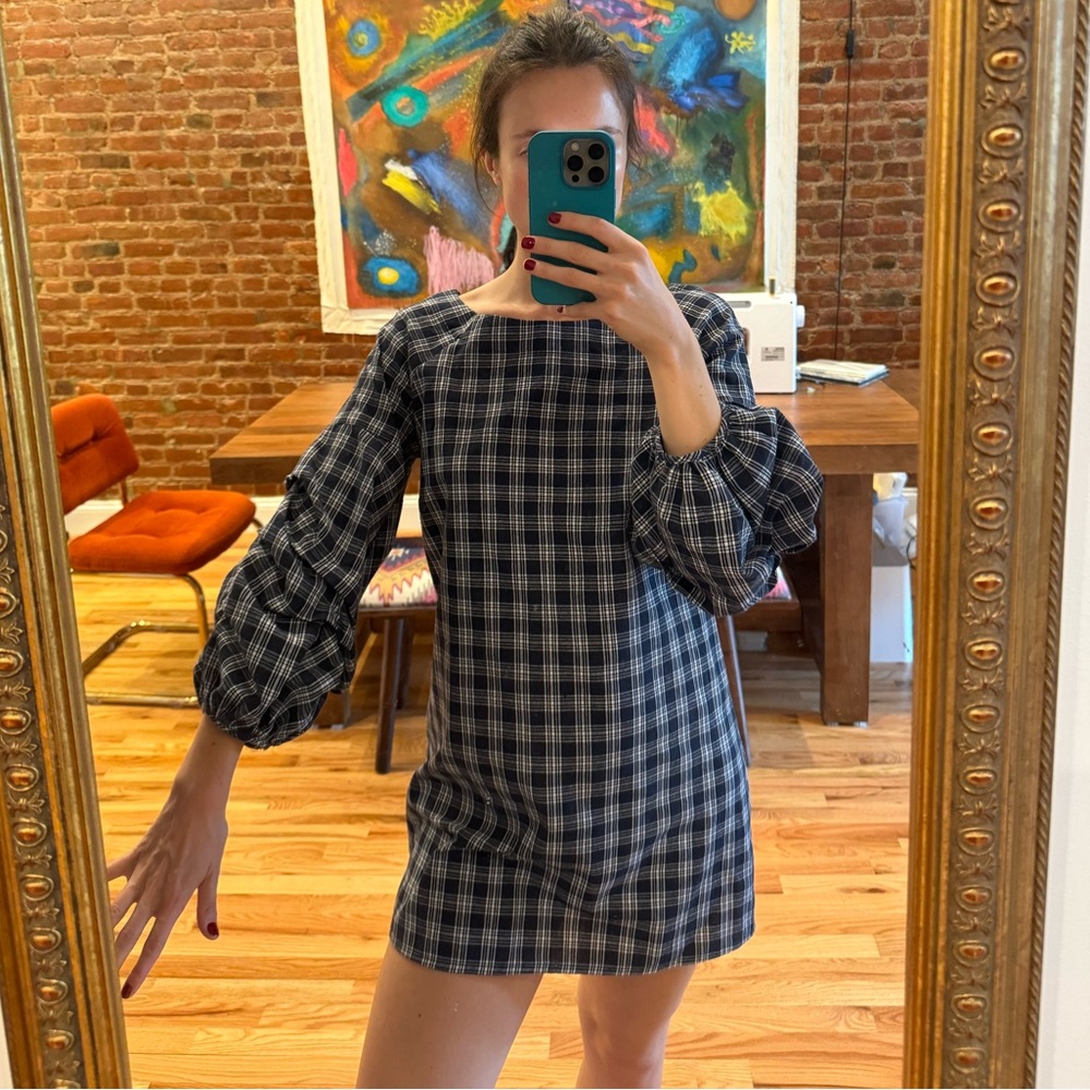 Plaid mini dress